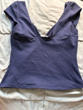 Free People Navy Blue Top